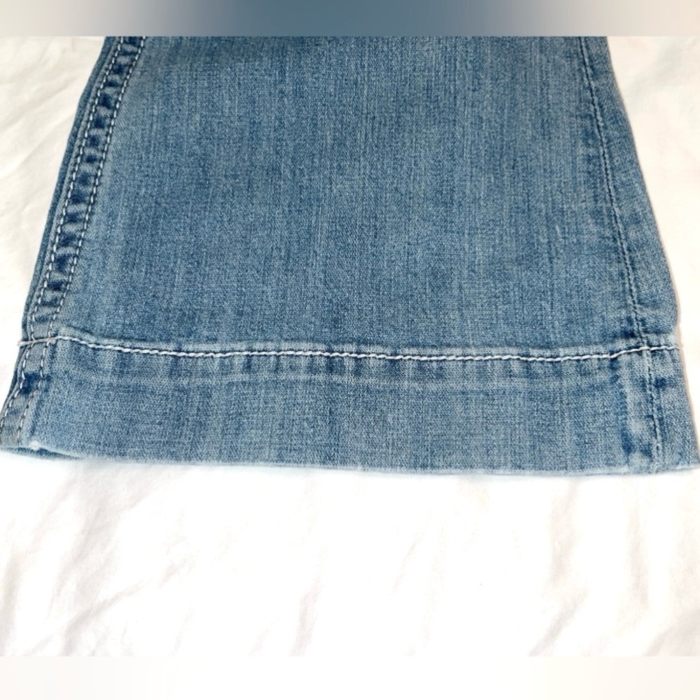 Y2K Low Rise MEK Denim USA Seychelles Flare Light Blue Jeans Women’s Size 25 - Picture 10 of 11